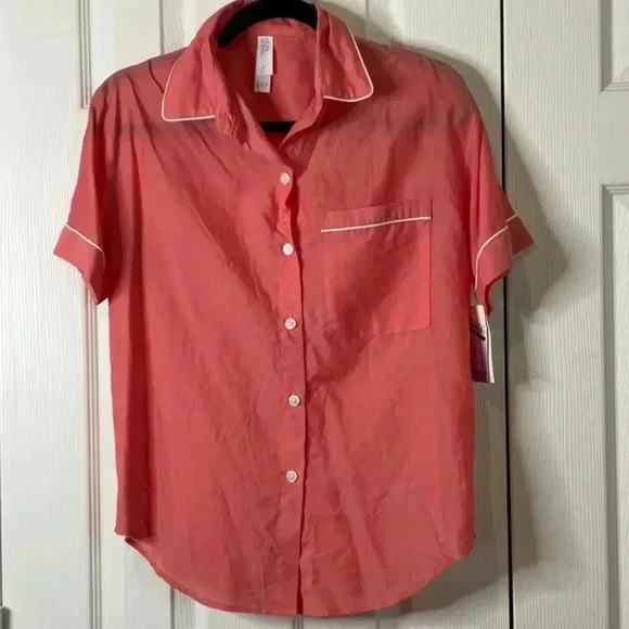 Stars Above Notch Collar Pajama Top - Picture 1 of 7